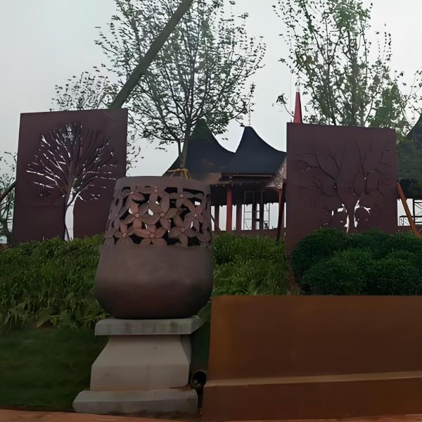 天津耐候板雕塑加工商